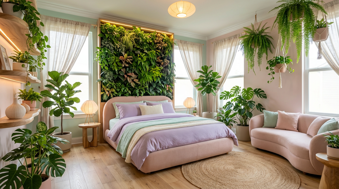 Biophilic bedroom